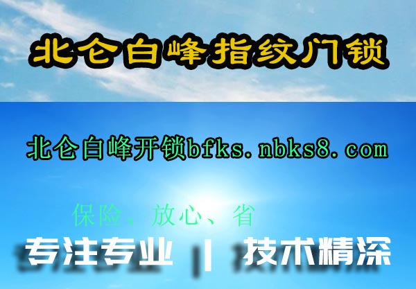北仑白峰指纹门锁